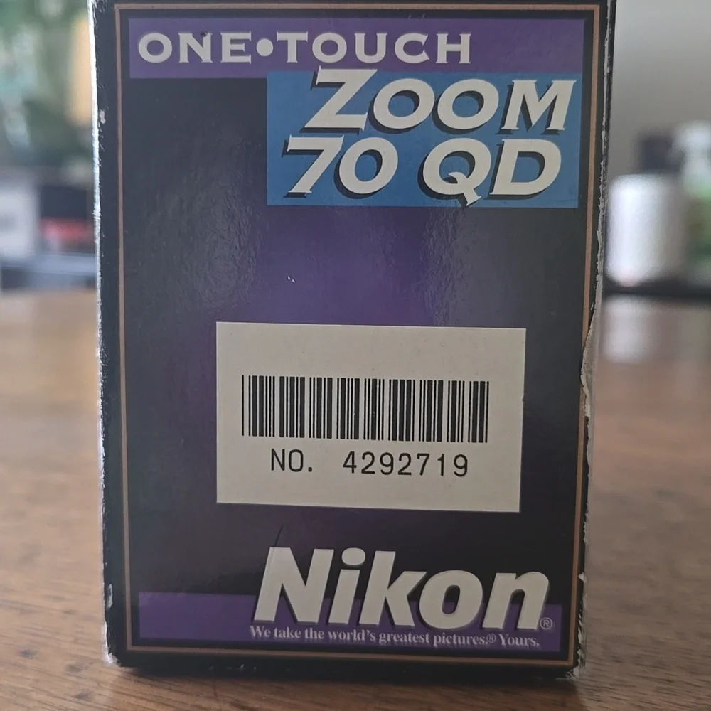 Nikon Camera One Touch Zoom 70 QD Black and Gray